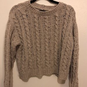 AEO Chenille Cableknit Sweater
